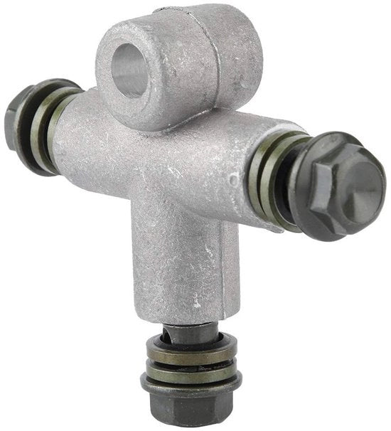 Adattatore di freno per giunto T - Fitting 3-vie per tubo di riscaldamento - Adatto per motocicli e ATV - Alta qualità - Installazione semplice -...