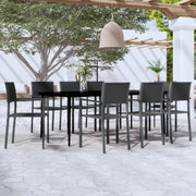 Set da Pranzo da Giardino 9 pz Nero cod mxl 35304