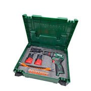 trapano avvitatore con percussione 16V 2 batterie valigetta motore brushless