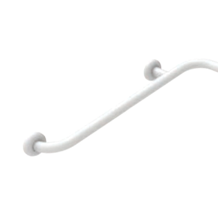 Angolare di sicurezza da cm 70x70 in acciaio rivestito in nylon bianco