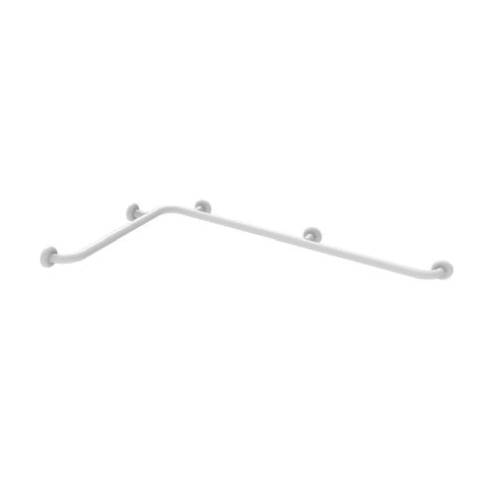 Angolare di sicurezza da cm 70x120 in acciaio rivestito in nylon bianco