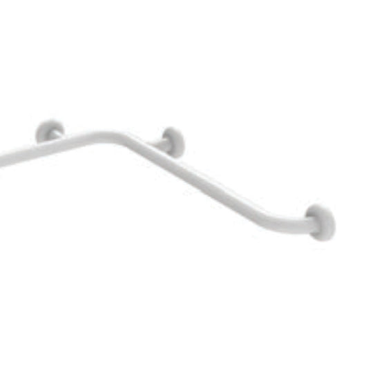 Angolare di sicurezza da cm 70x120 in acciaio rivestito in nylon bianco