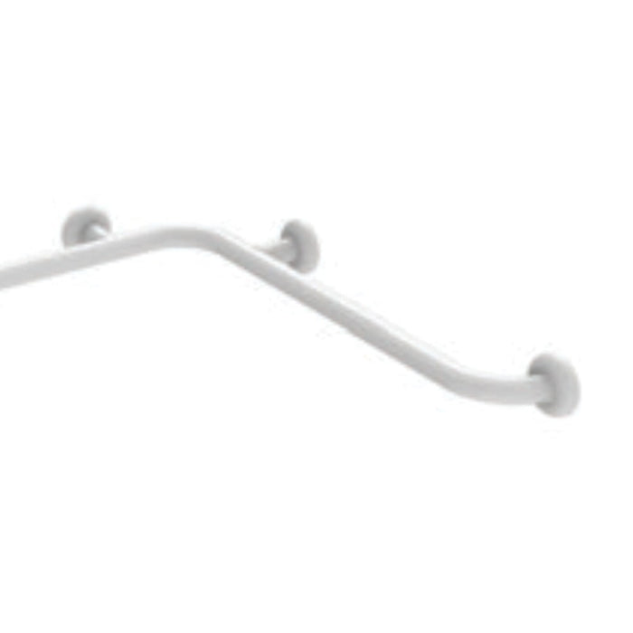 Angolare di sicurezza da cm 70x120 in acciaio rivestito in nylon bianco