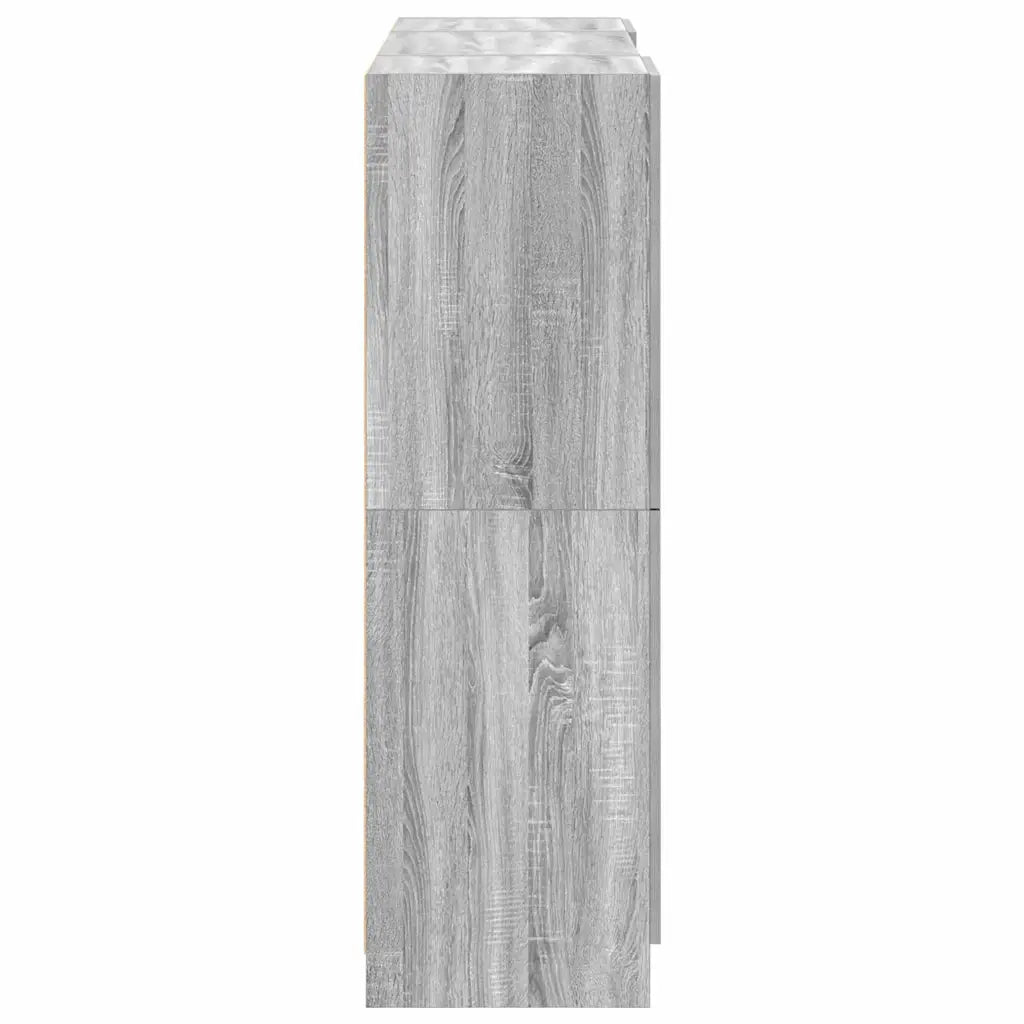 Set di Mobili da Cucina 3 pz Grigio Sonoma in Truciolato 3324156