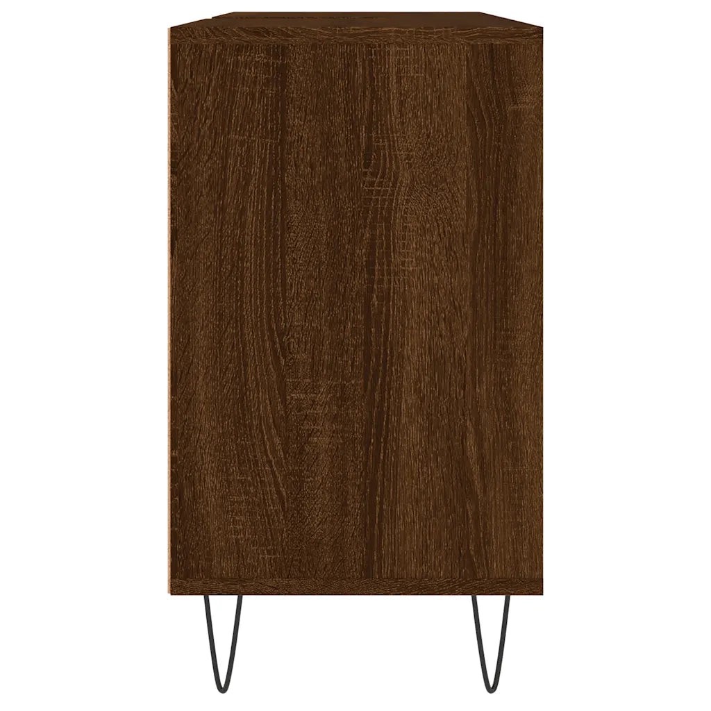 Armadietto Bagno | Armadio da bagno Rovere Marrone 80x33x60cm in Legno Multistrato