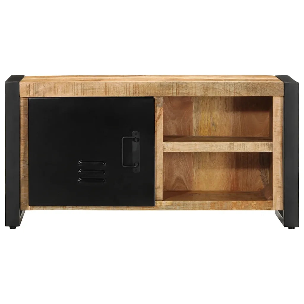 Mobile Porta TV 80x30x40 cm in Legno Massello di Mango Grezzo 4013587