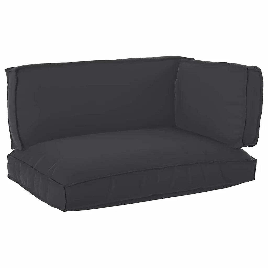 Set di Cuscini per Pallet 3 pcs Nero Tessuto Oxford 3329093