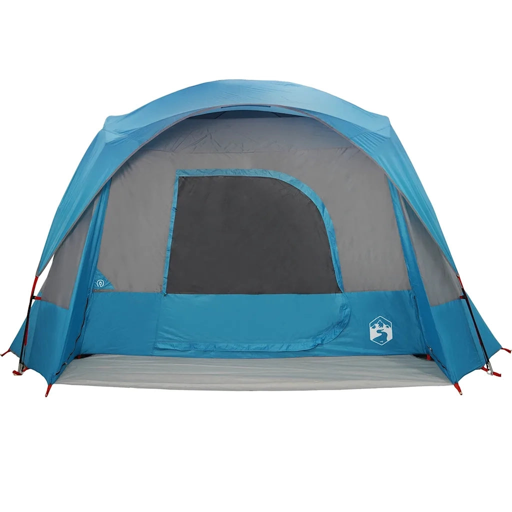 Tenda Familiare Cabina per 6 Persone-Tenda da campeggio Blu Impermeabile 830369