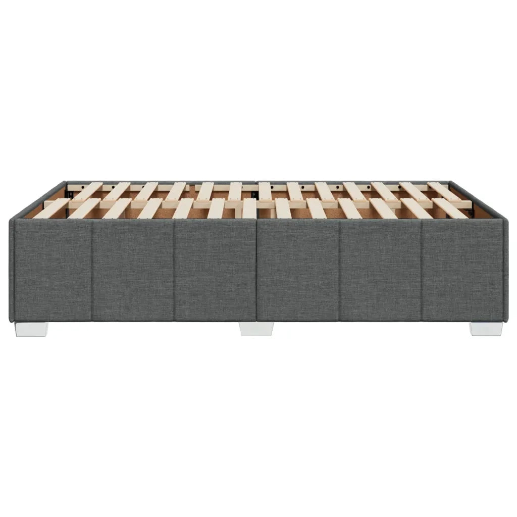 Giroletto senza Materasso Grigio Scuro 120x190 cm in Tessuto