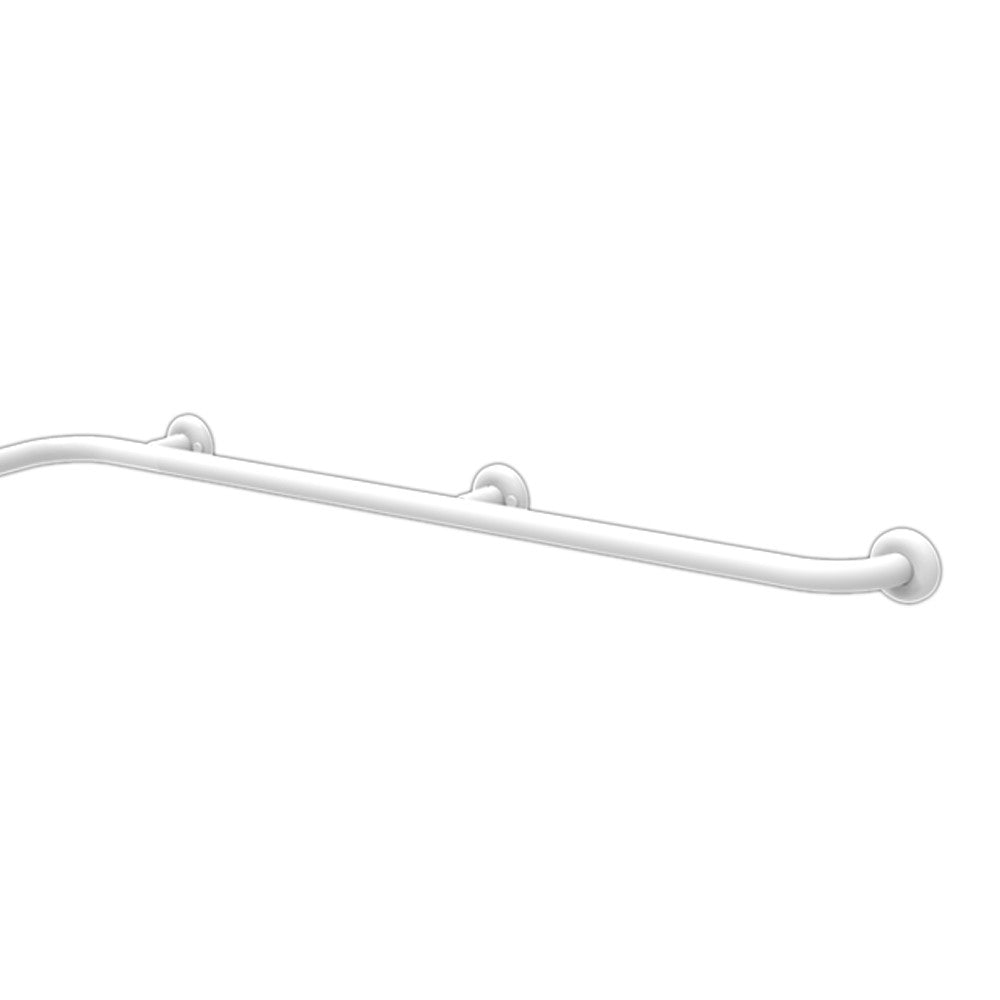 Maniglia disabili e terza età bianca angolare 120x70x70 cm