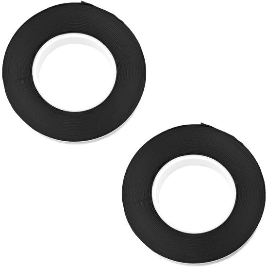 Tape Isolante Autoadesivo - Nero - Acqua-Resistente - 2 Pezzi - Per Riparazioni di Emergenza - 4.9m x 19mm x 0.8mm