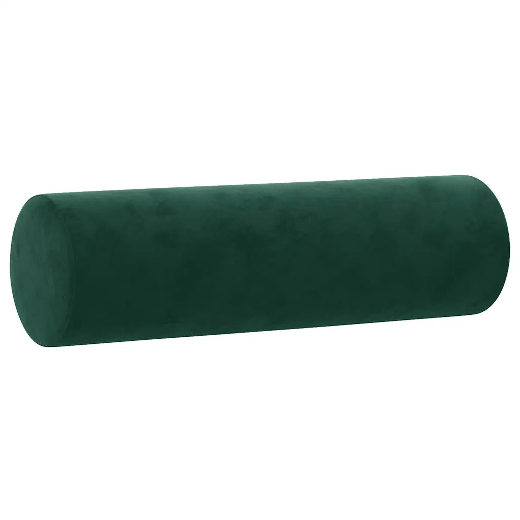 Set di Divani 3 pz con Cuscini Verde Scuro in Velluto