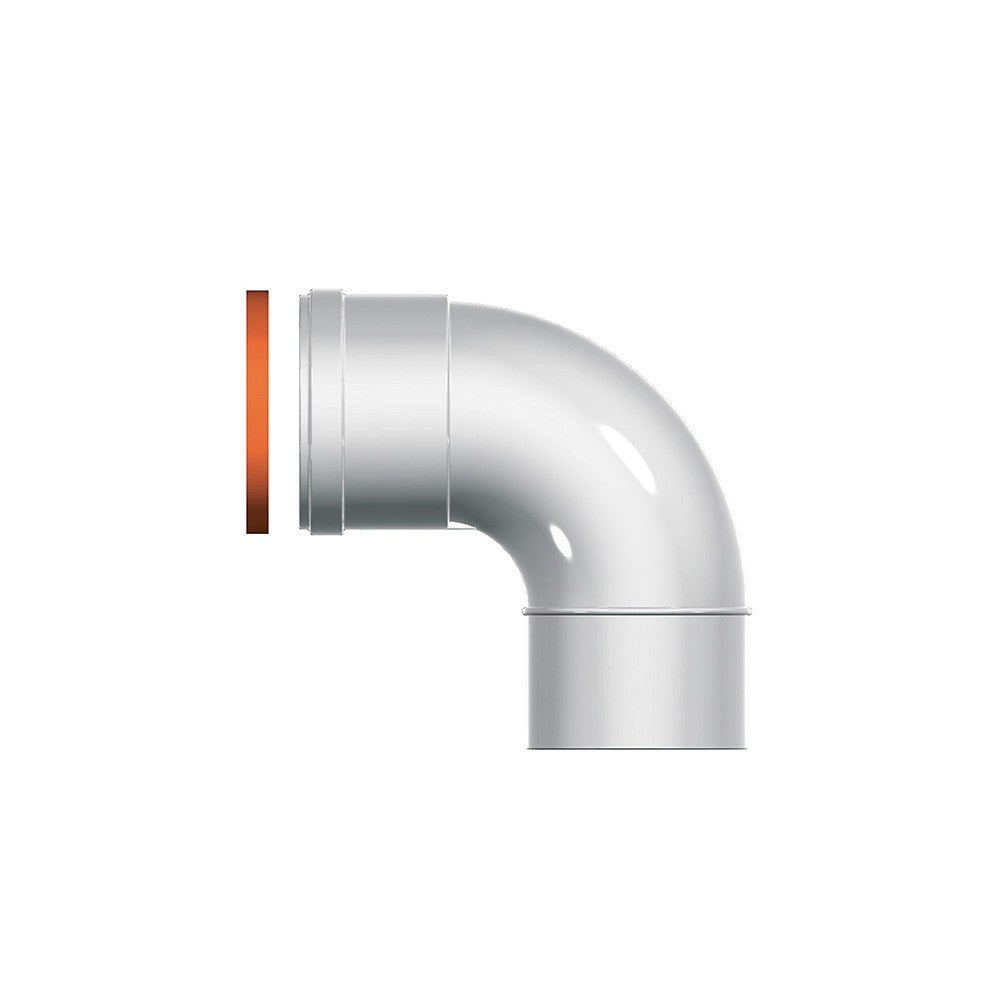 Curva mf diam. 80 a 90 gradi per caldaie ariston a condensazione