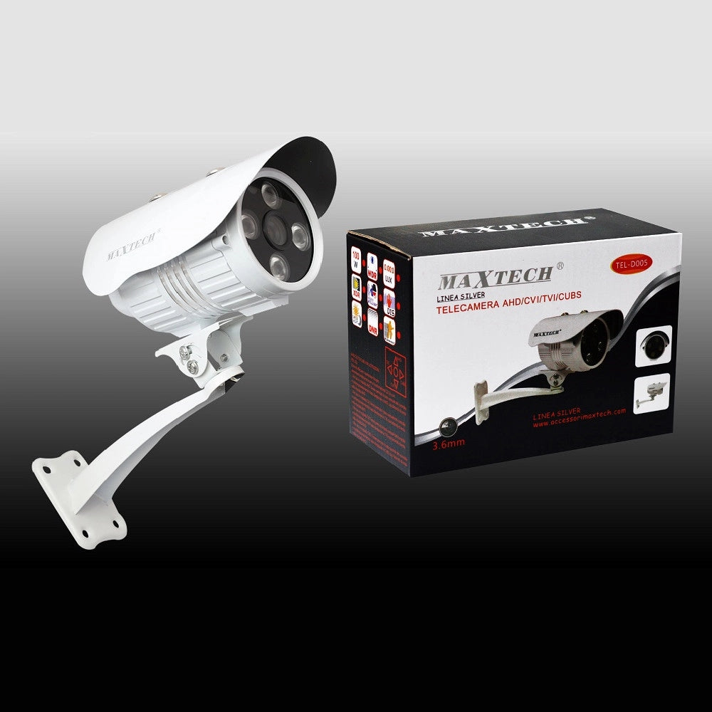 Trade Shop - Telecamera Ahd/cvi/tvi/cubs 3.6mm Videosorveglianza Impermeabile Maxtech Tel-d005 -