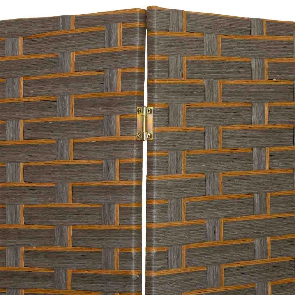 Biombo de papel trenzado 4 hojas 50(x4)x3x180h cm