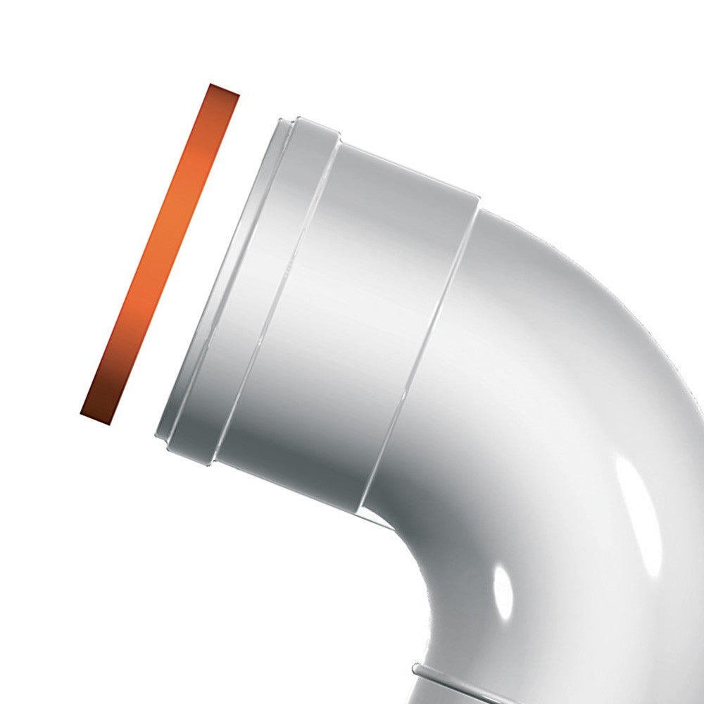 Curva mf diam. 80 a 90 gradi per caldaie ariston a condensazione