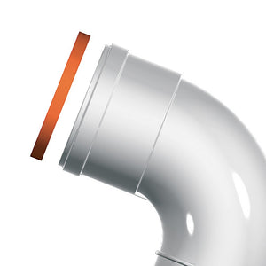 Curva mf diam. 80 a 90 gradi per caldaie ariston a condensazione