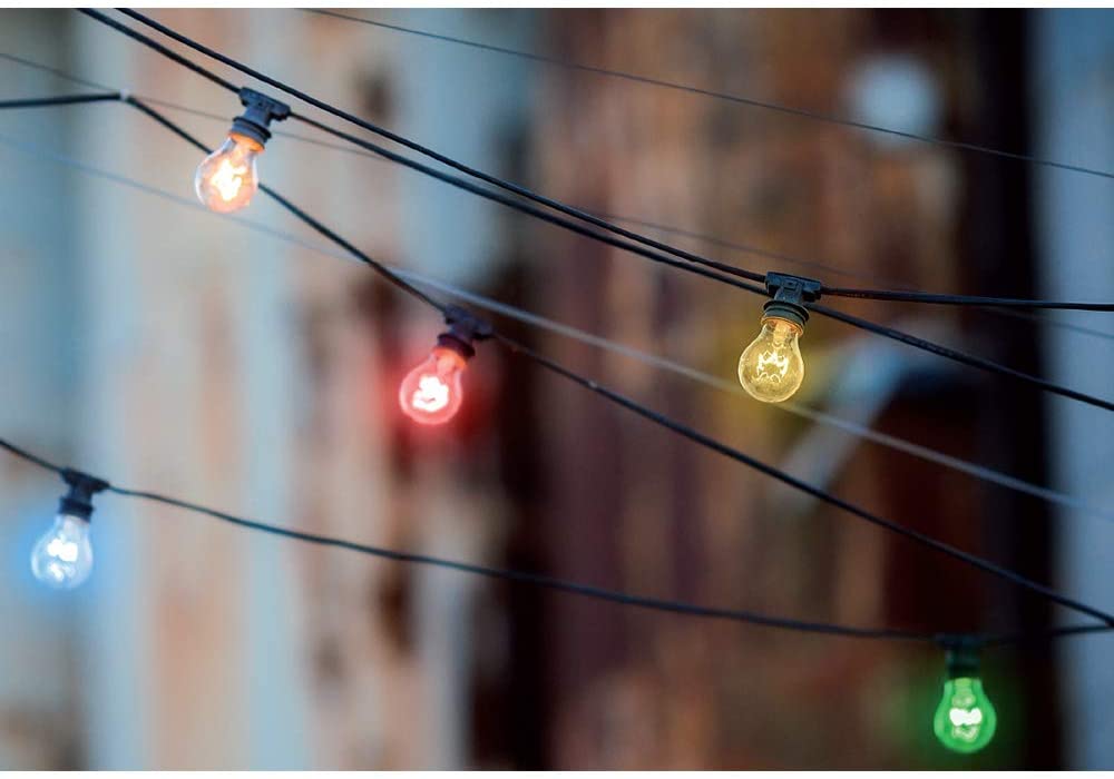 Catenaria Luminosa Catena Lampadine E27 Illuminazione Esterno 10 Mt Novaline