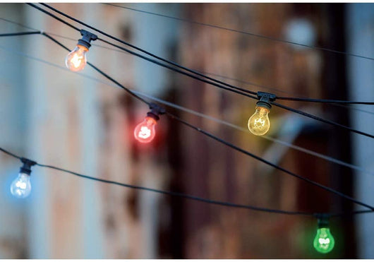 Catenaria Luminosa Catena Lampadine E27 Illuminazione Esterno 10 Mt Novaline