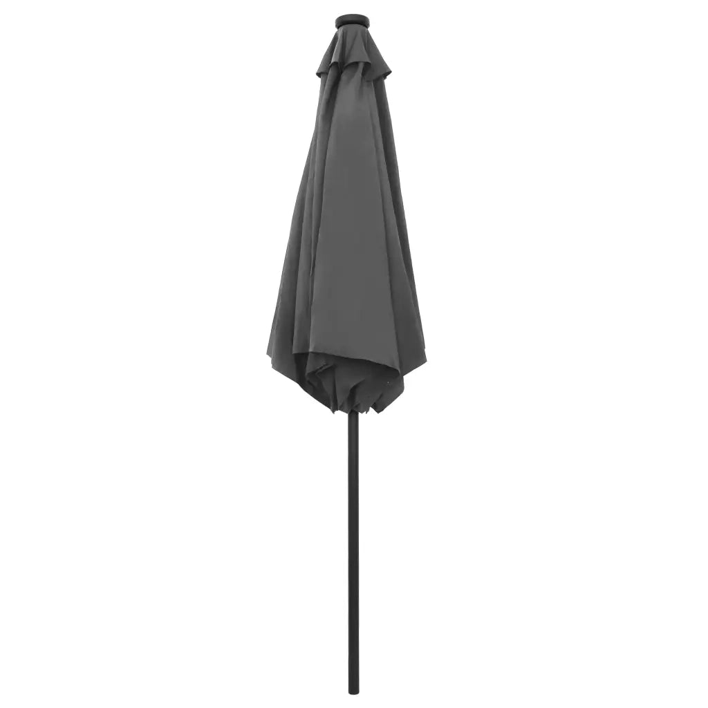 Ombrellone con Luci a LED e Palo in Alluminio 270 cm Antracite cod mxl 20772