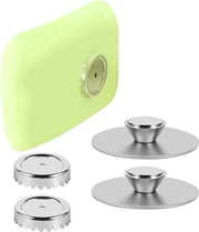 Set di 2 Piatti di Sapone Magnetici con Cucchiaino di Suction - Piatto di Sapone Magnetico da Parete da 3M per Bagno Cucina - Adesivo 3M incluso