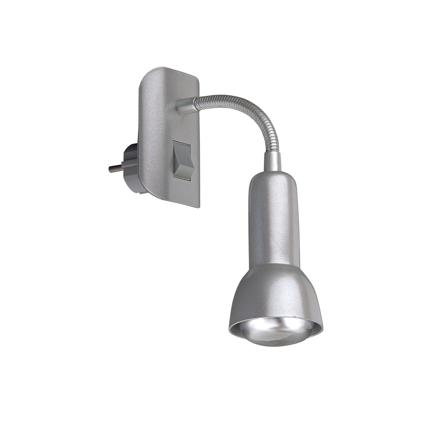 Applique Nordico Paku Metallo Argento 1 Luce E14