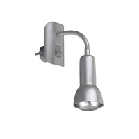 Applique Nordico Paku Metallo Argento 1 Luce E14