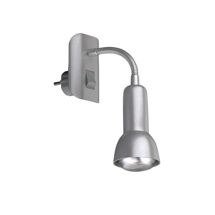 Applique Nordico Paku Metallo Argento 1 Luce E14
