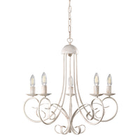 Lampadario 5 luci Pompei