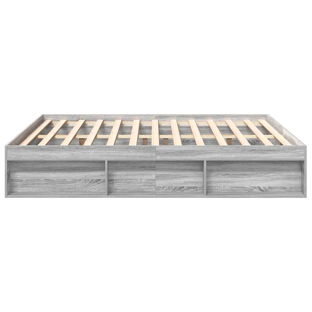 Giroletto-Struttura Letto Grigio Sonoma 200x200 cm