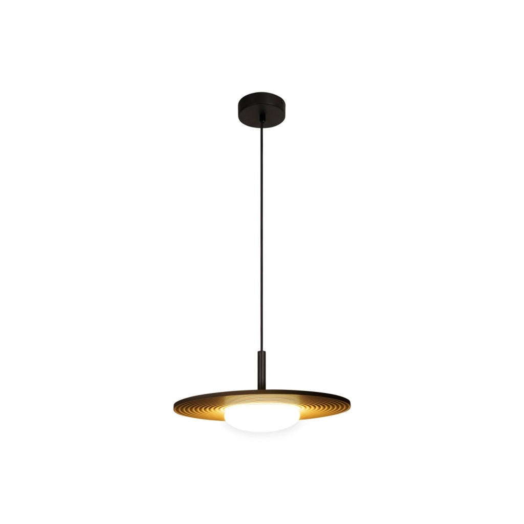 Lampada a sospensione CARMINO LED 8W taupe legno Lucide