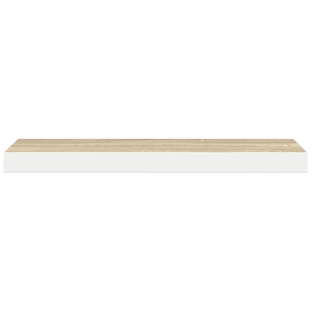 Scaffali a Parete 4 pz Rovere e Bianco 90x23,5x3,8 cm in MDF 326584