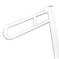 Ribaltbile su colonna in acciaio inox rivestito in nylon, bianco