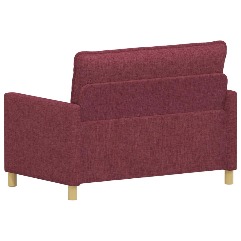 Divano Rosso Vino 126 x 81 x 87,5 cm Tessuto