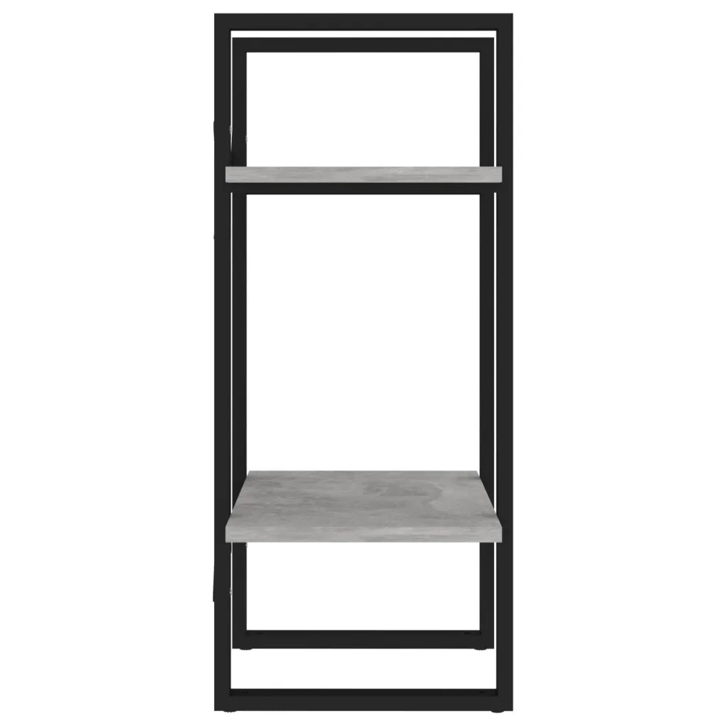Libreria 2 Ripiani Grigio Cemento 40x30x70 cm Legno Multistrato 806411