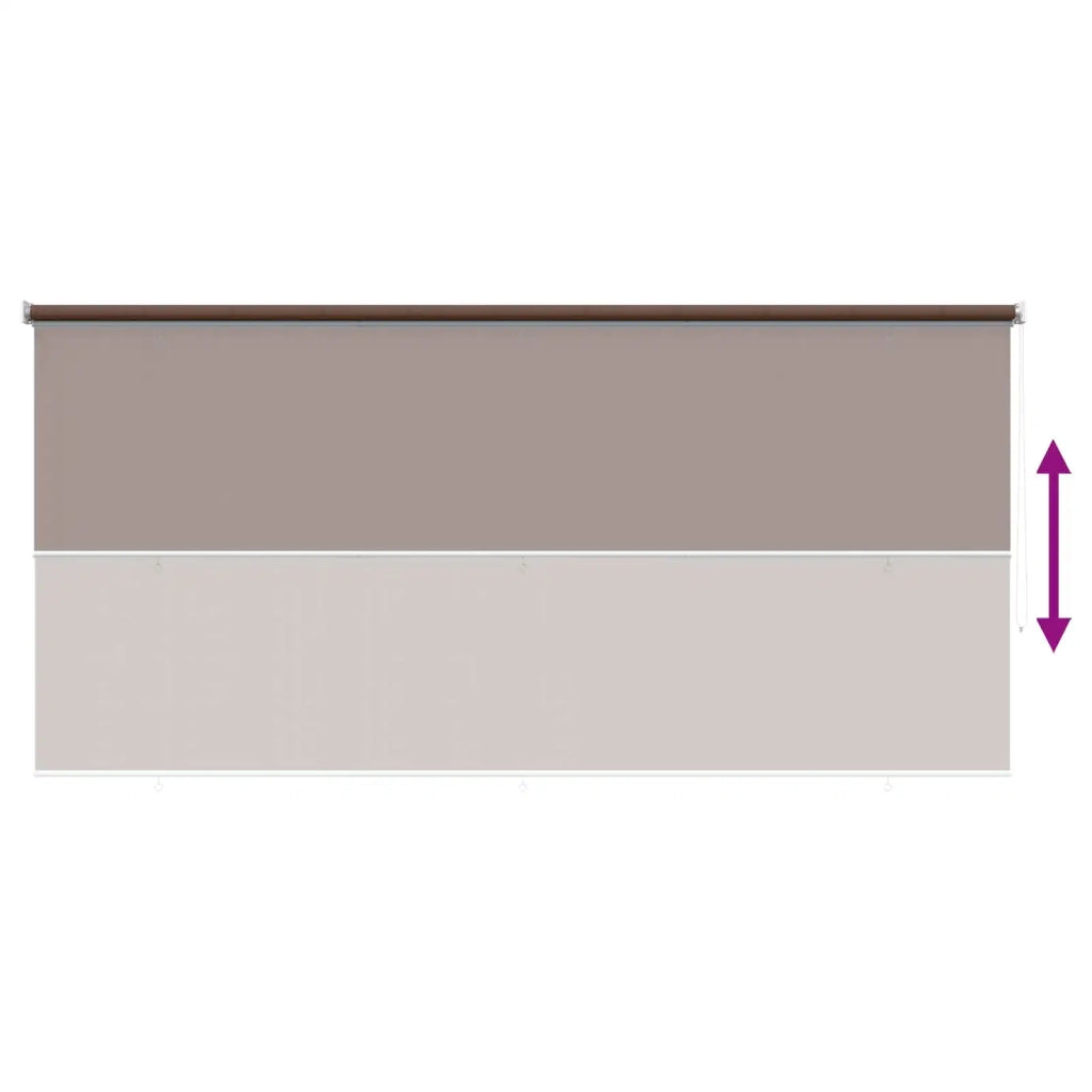 Tenda a Rullo Esterno Blocco UV 90% Tortora 350 x 140 cm HDPE 42036153
