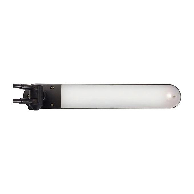 Unilux 400033683 Mamboled Lampada da Tavolo LED 7 W Doppio Braccio Snodabile Testa Orientabile 360° colore Nero