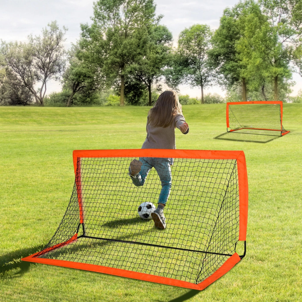 Porta da Calcio Set ¨C zephmum ¨C Arancione 183x90x90 cm