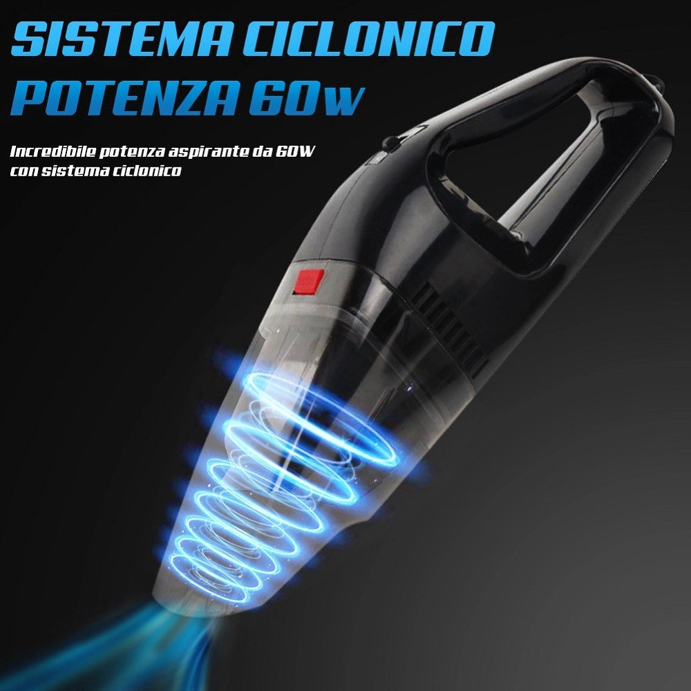 Trade Shop - Aspirapolvere Ciclonico Portatile Per Auto 12v Dustbuster Senza Sacchetto 60w -