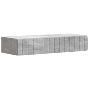 Tavolino da Parete Laterale Grigio Cemento 87,5 x 34,5 x 17 cm