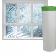 Foglia di isolamento termico trasparente 150 cm x 18 m - isolante per finestre - film di isolamento termico - foglio di isolamento energetico - film di isolamento termico per finestre.