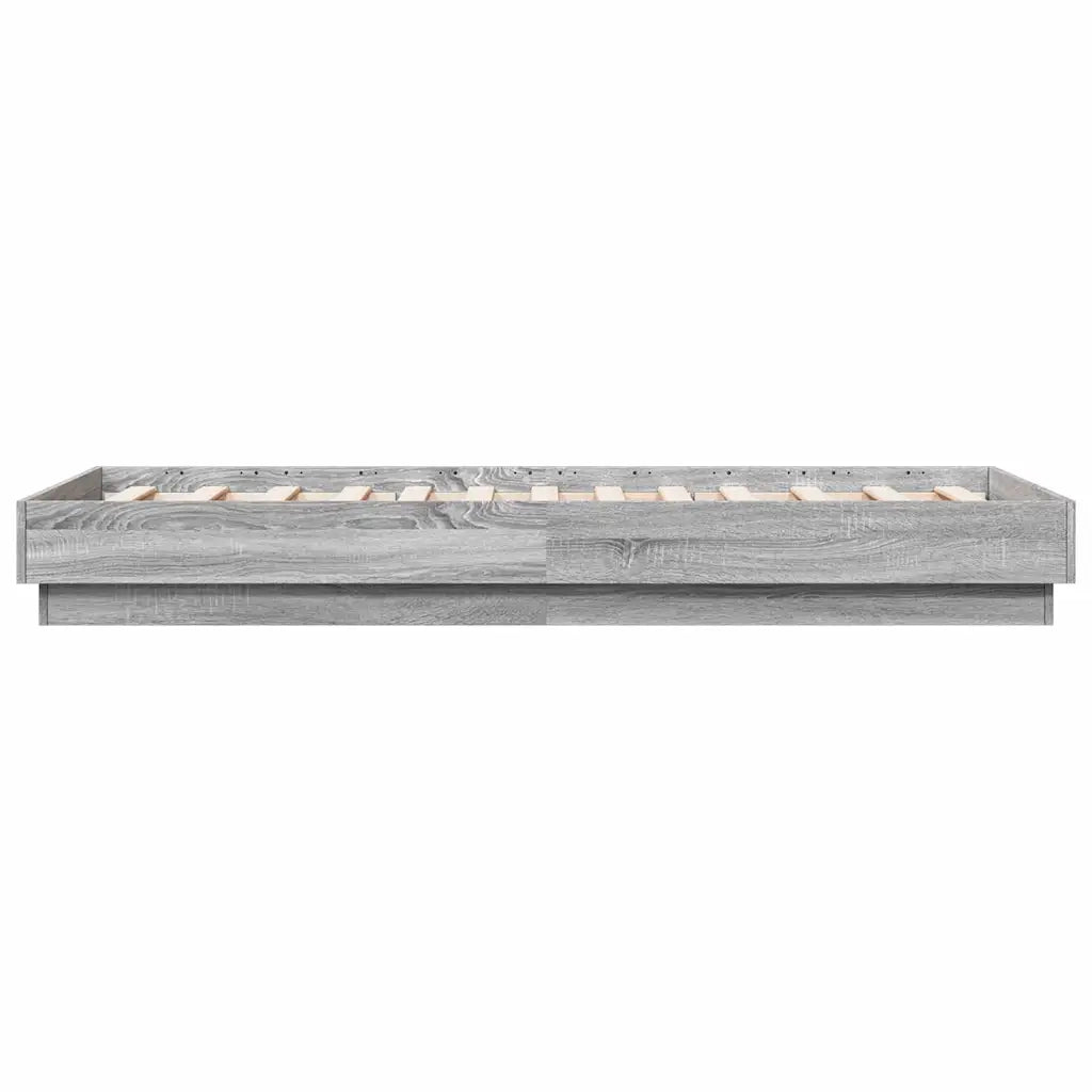 Giroletto-Struttura Letto Grigio Sonoma 90x190 cm in Legno Multistrato 616945