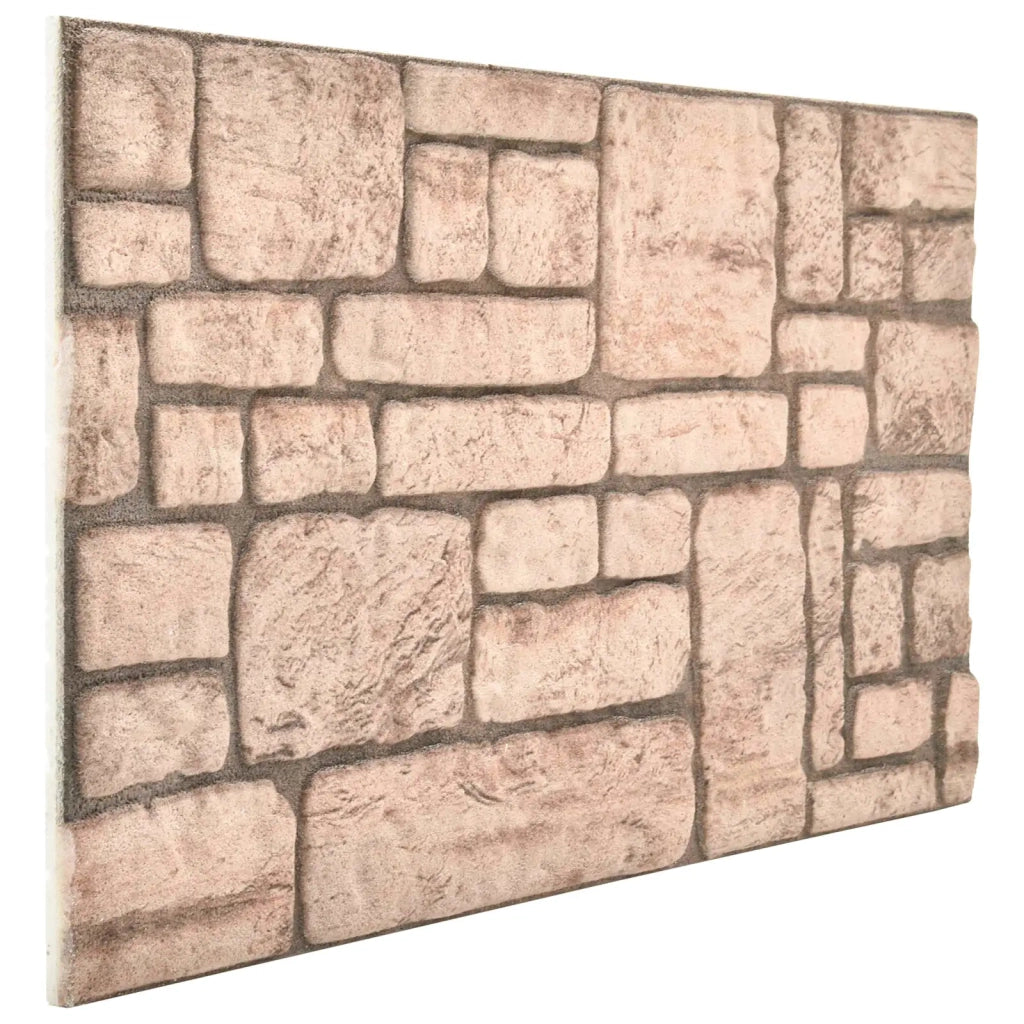 Pannelli da parete 10 pz Beige 100 x 50 cm Schiuma EPS CFW2663427