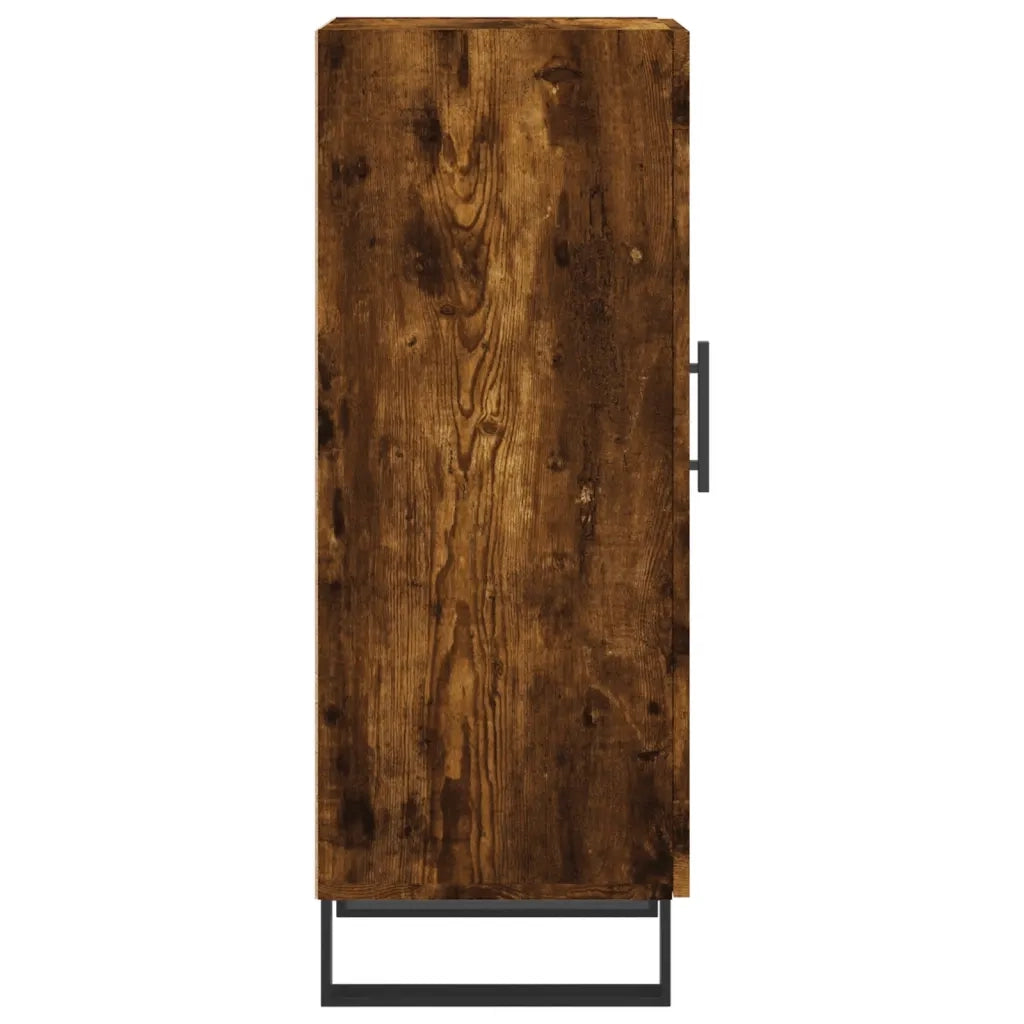 Credenza | Madia | Buffet da pranzo | Armadio da pranzo Rovere Fumo 34,5x34x90 cm in Legno Multistrato