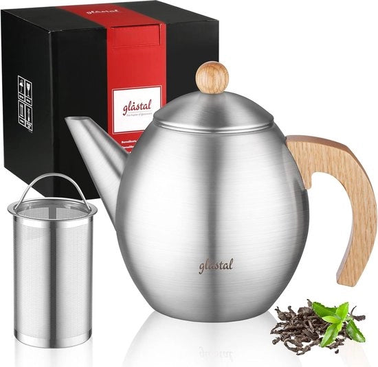 Tazza da tè in acciaio inossidabile - 1200ml - inclusa infusoria