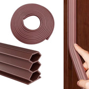 Tape di Afdichting per Acqua - Autoadesivo - Rubber - Silenzioso - Resistente al Vento - Resistente alla Polvere - Dimensioni 12 mm x 6 m - Per la Chiusura delle Porte