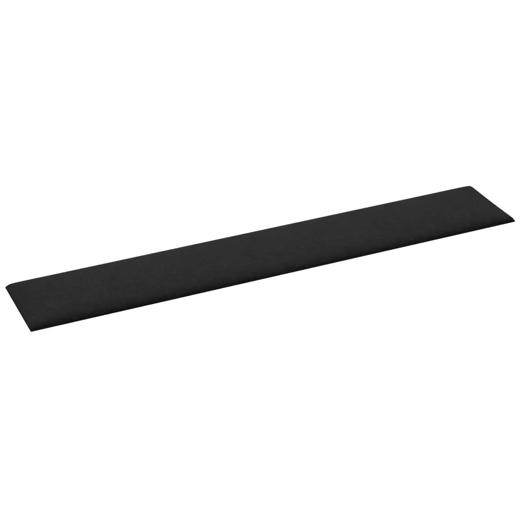 Testiera da Parete 12 pcs Nero 90 x 15 cm Tessuto 42020539