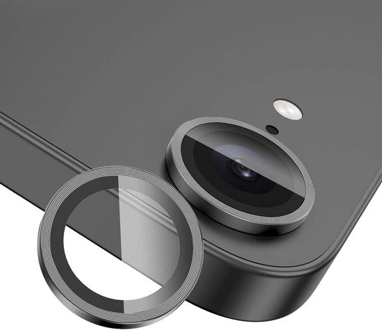 Protezione Premium per Lente della Camera iPhone - Copertura in Vetro Resistentente ai Graffi - Protezione della Lente HD Sottile con Anello in Metallo - Compatibile con iPhone 16 - Protezione della Lente Individuale