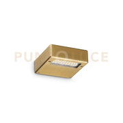 TAB APPLIQUE A PARETE IN ALLUMNIO LED 3000K 24W  3050 Lm OTTONE