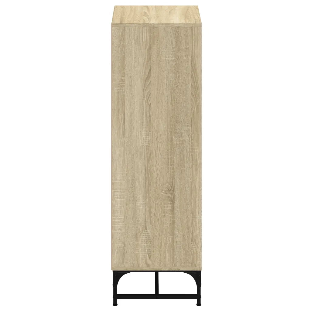 Credenza con Ante in Vetro Rovere Sonoma 35x37x120 cm 836562